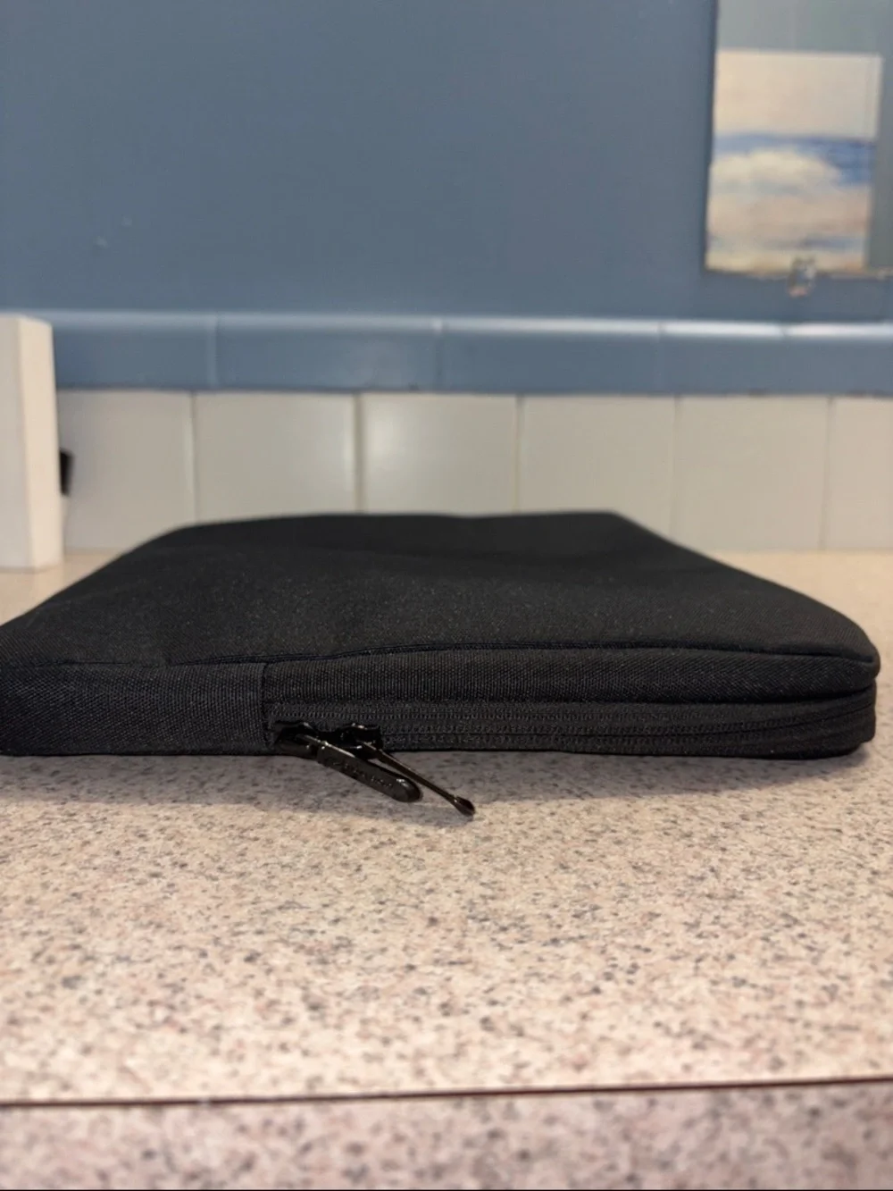 15in Black Padded Tablet/Laptop Sleeve with Zip Closure
